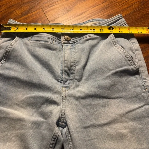 Pilcro and The Letterpress High Rise Bootcut Jeans Zip Pocket Light Blue Sz.27 - Picture 10 of 11